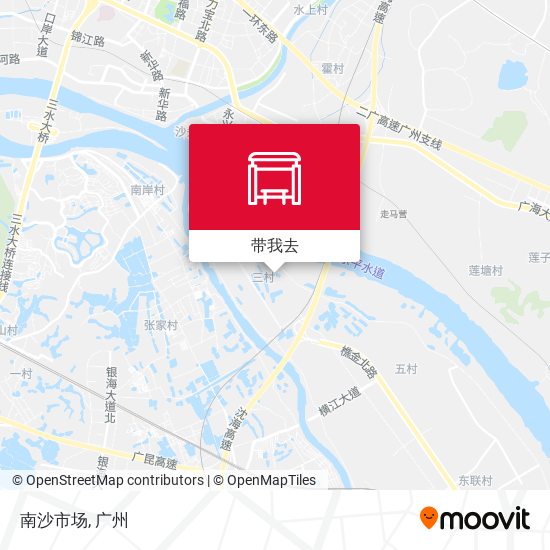 南沙市场地图