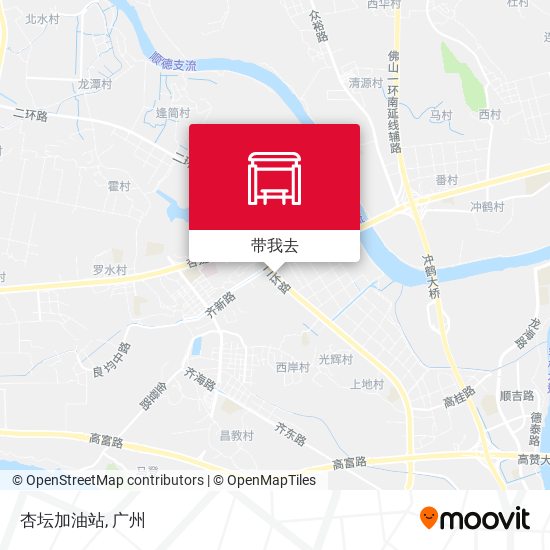 杏坛加油站地图