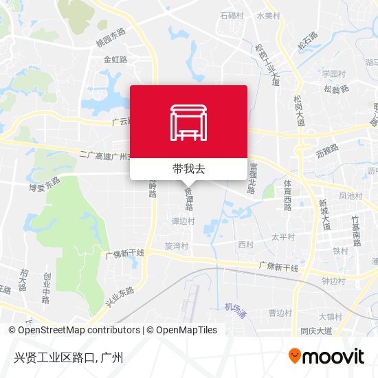 兴贤工业区路口地图