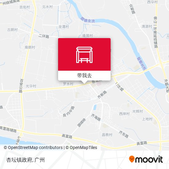 杏坛镇政府地图