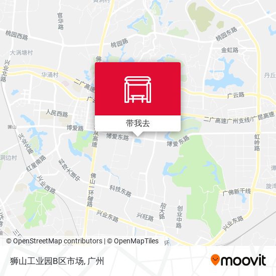 狮山工业园B区市场地图