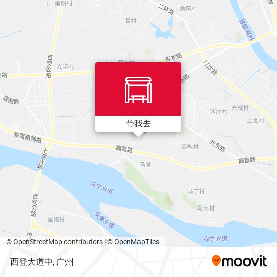 西登大道中地图