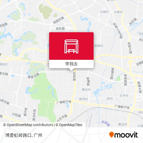 博爱虹岭路口地图