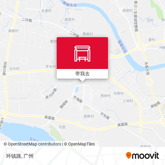 环镇路地图