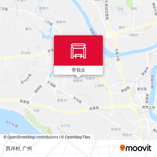 西岸村地图