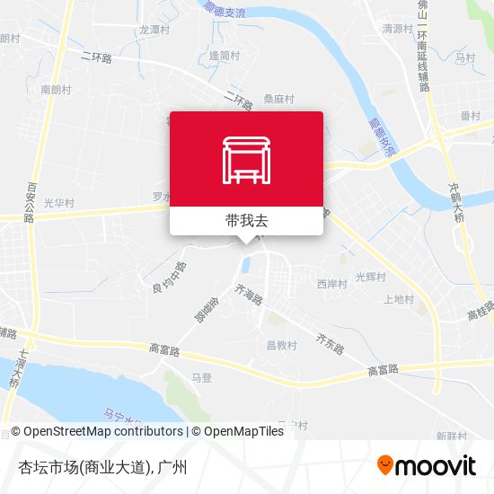 杏坛市场(商业大道)地图