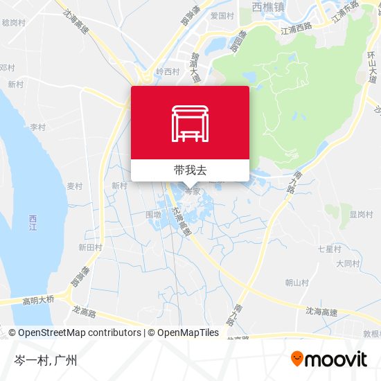岑一村地图