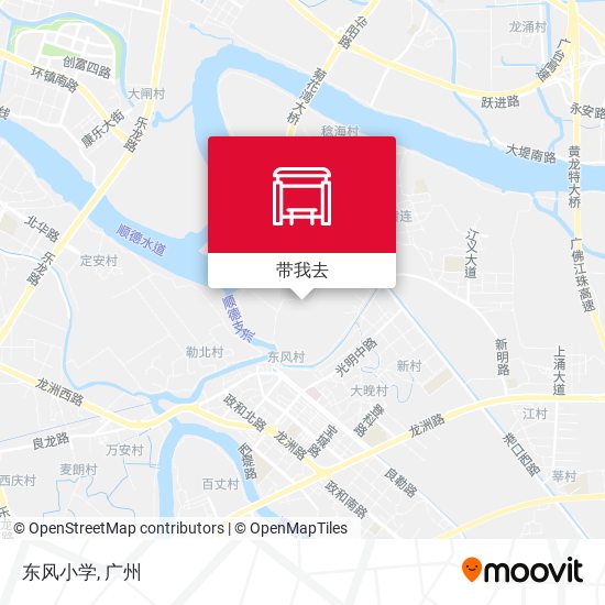 东风小学地图