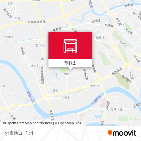 沙富路口地图