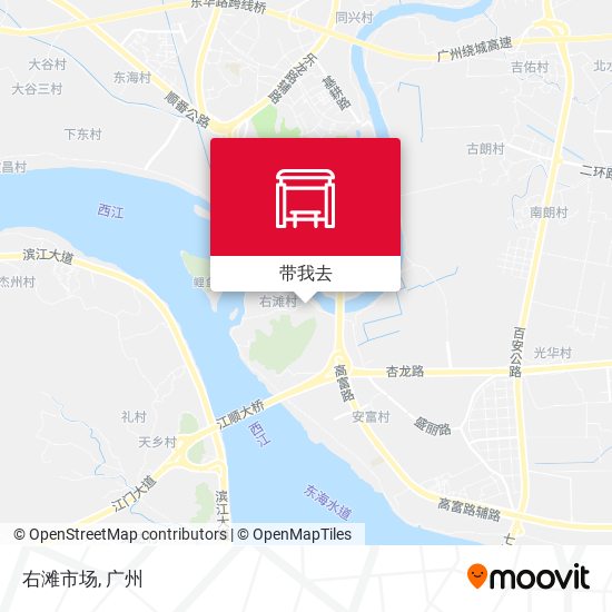 右滩市场地图