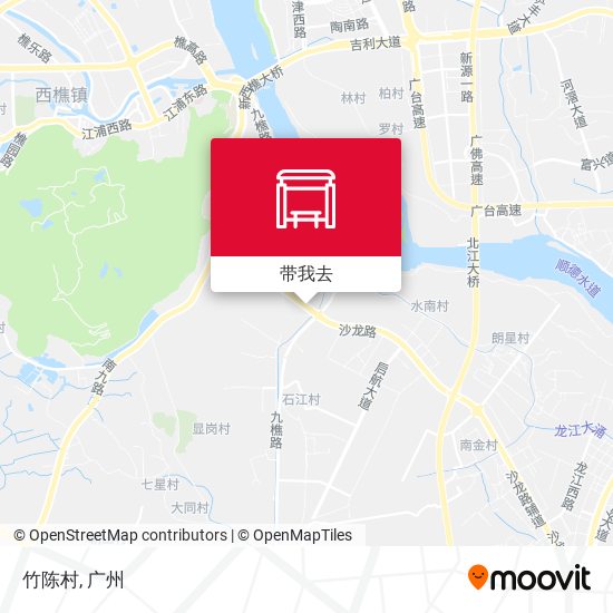 竹陈村地图