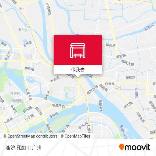 逢沙旧渡口地图