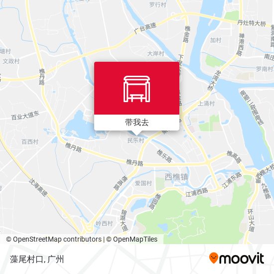 藻尾村口地图