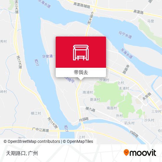天期路口地图
