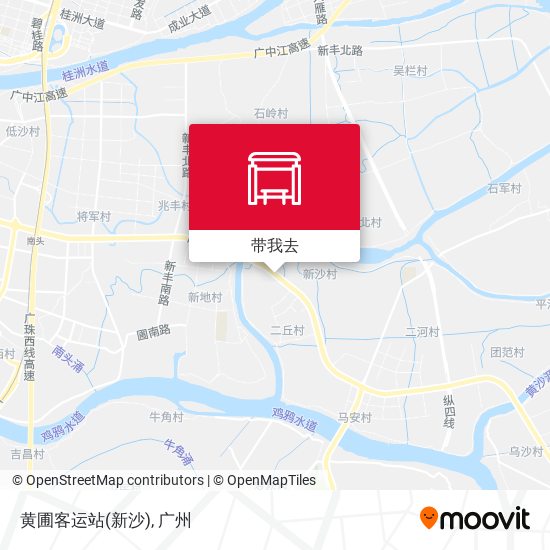 黄圃客运站(新沙)地图