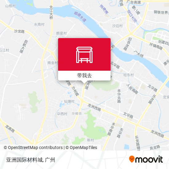 亚洲国际材料城地图