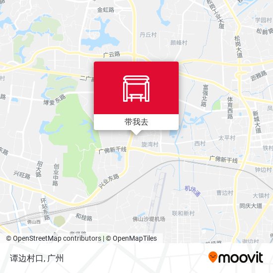 谭边村口地图