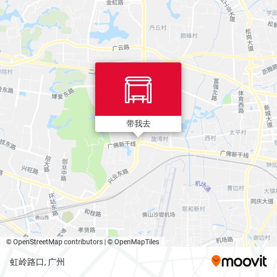 虹岭路口地图
