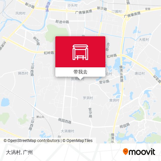 大涡村地图