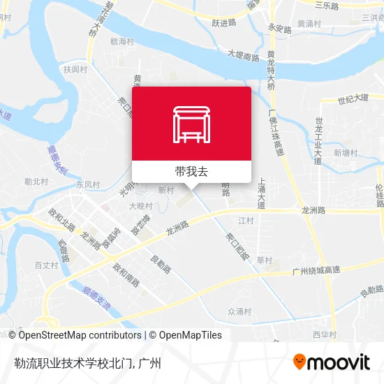 勒流职业技术学校北门地图