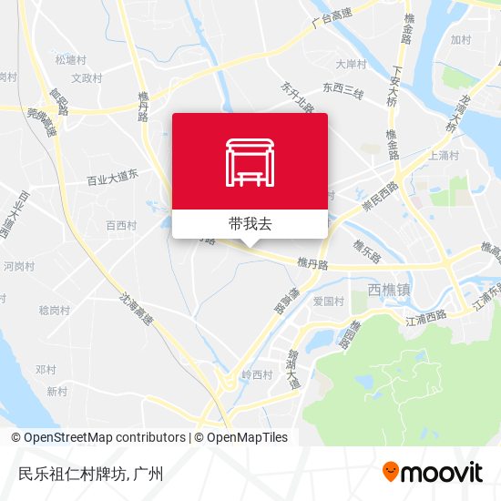 民乐祖仁村牌坊地图