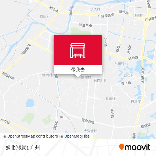 狮北(银岗)地图