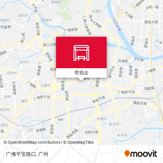 广佛平安路口地图