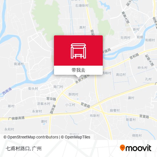 七甫村路口地图