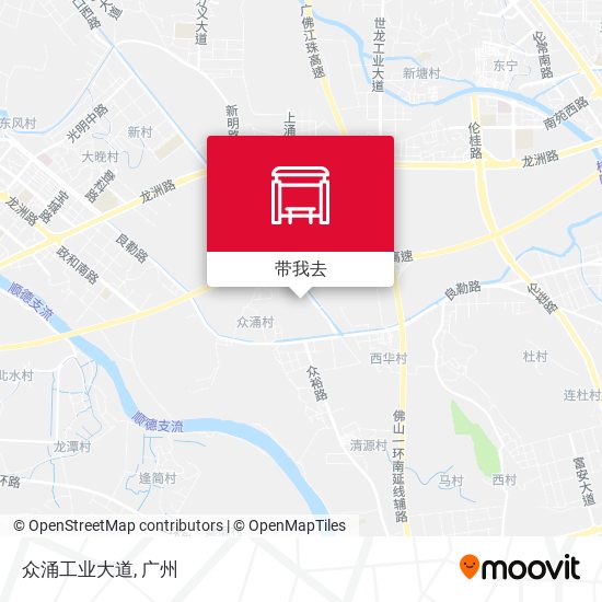 众涌工业大道地图