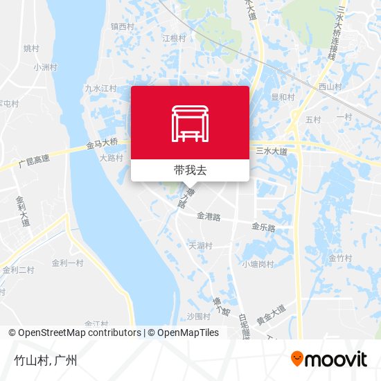 竹山村地图