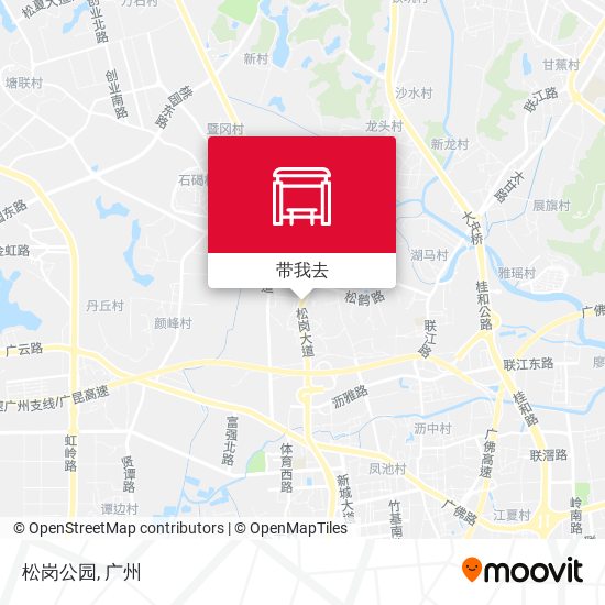 松岗公园地图