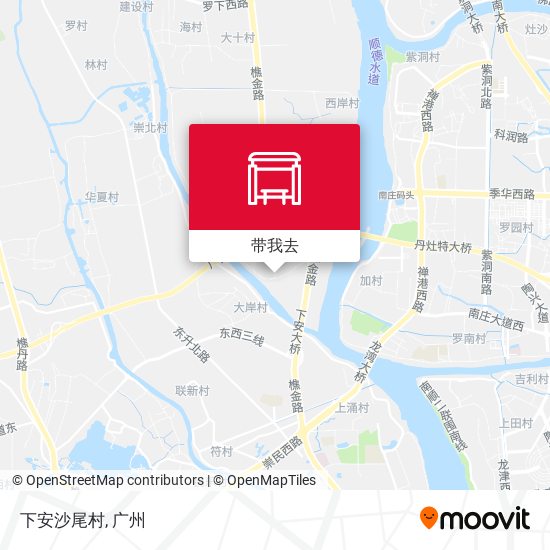 下安沙尾村地图