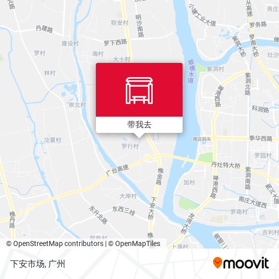 下安市场地图