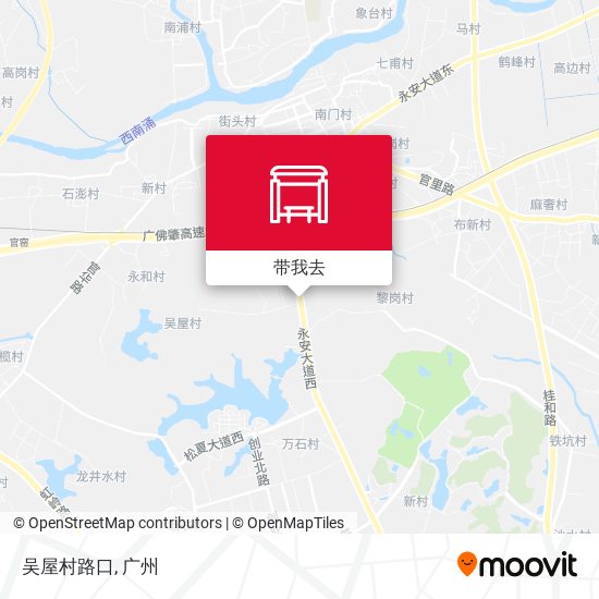 吴屋村路口地图