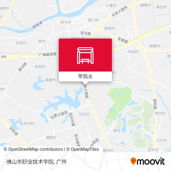 佛山市职业技术学院地图