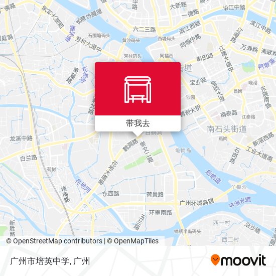 广州市培英中学地图