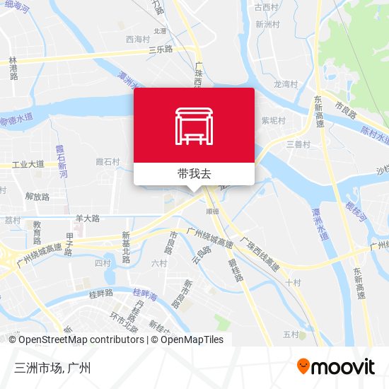 三洲市场地图