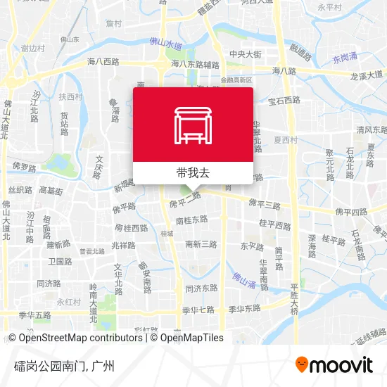 礌岗公园南门地图