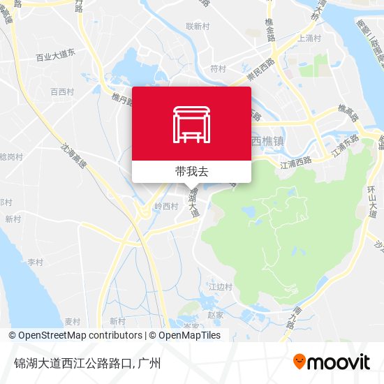 锦湖大道西江公路路口地图