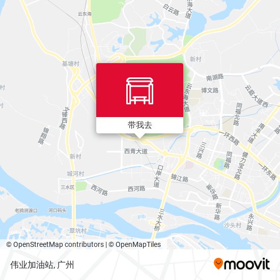 伟业加油站地图