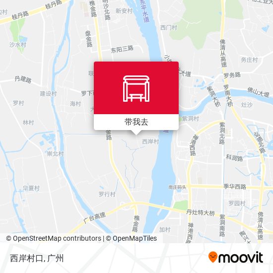西岸村口地图