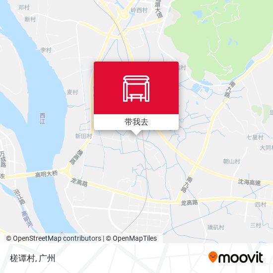 槎谭村地图