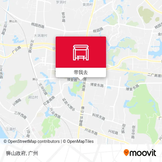 狮山政府地图