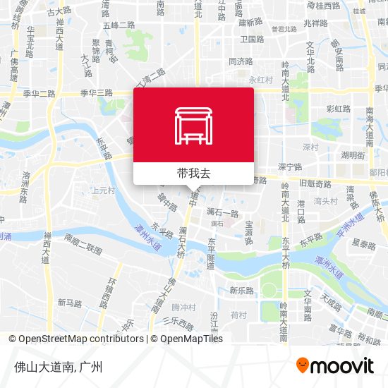 佛山大道南地图