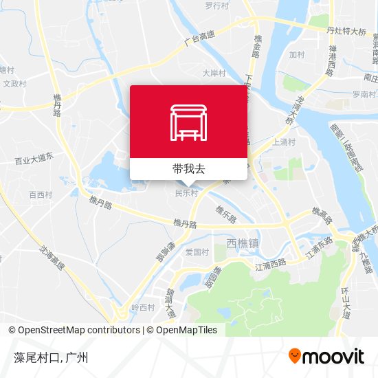 藻尾村口地图