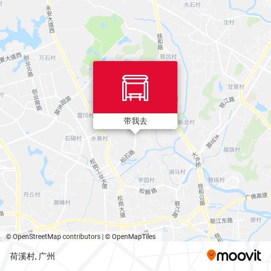 荷溪村地图