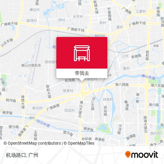机场路口地图