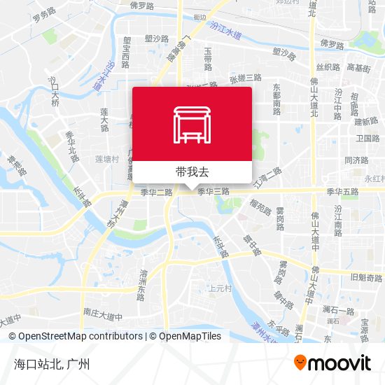 海口站北地图