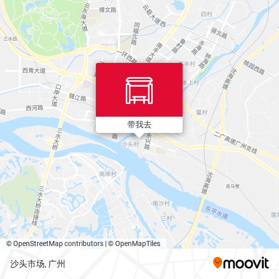 沙头市场地图