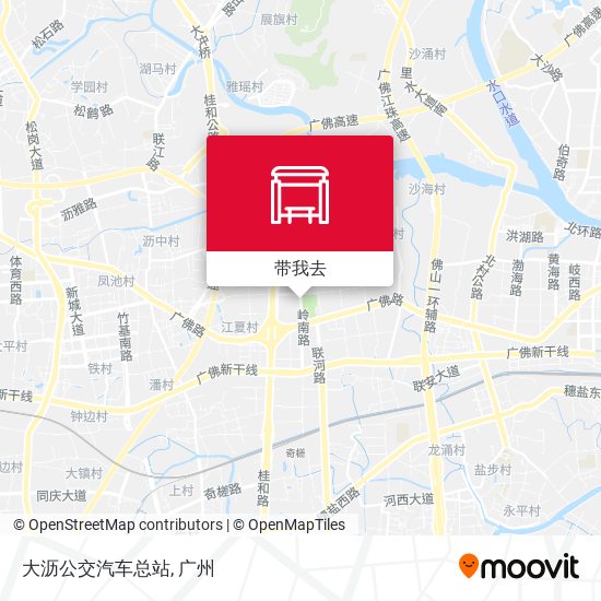 大沥公交汽车总站地图
